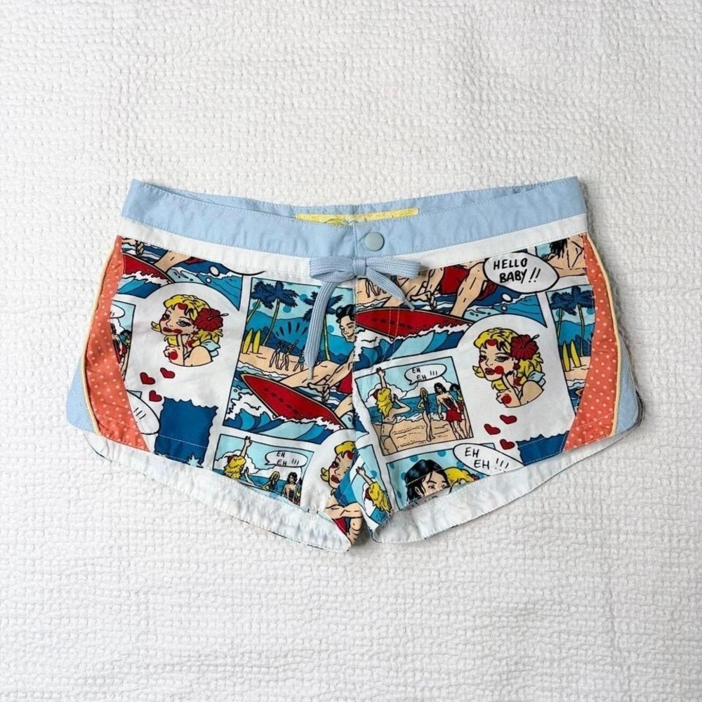 Fox Act comic graphic swim shorts